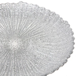 Тарелка 20см «Нимфа» серебро