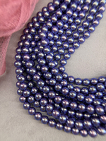 Жемчуг Premium "Баклажан" 6 мм, нить 39 см