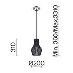 Подвесной светильник Maytoni MOD191PL-01W