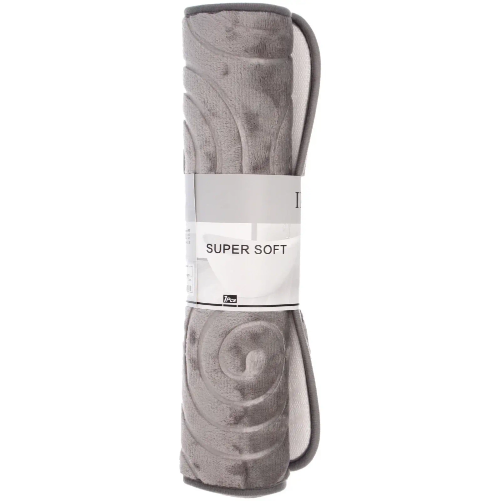 Коврик для ванной 45*70"Ариэль» серый