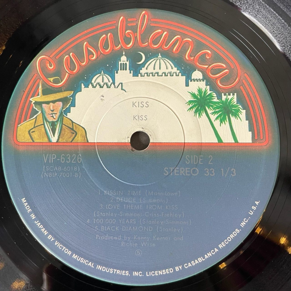 Винтажная виниловая пластинка LP Kiss (Japan 1976) (No Obi) 100,000 Years