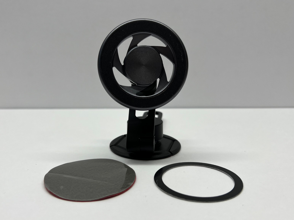 Держатель для телефона автомобильный в машину, на панель, с кольцом MagSafe, клеящаяся платформа, скотч + магнит, S55-M142, Цепкий (1 шт.)