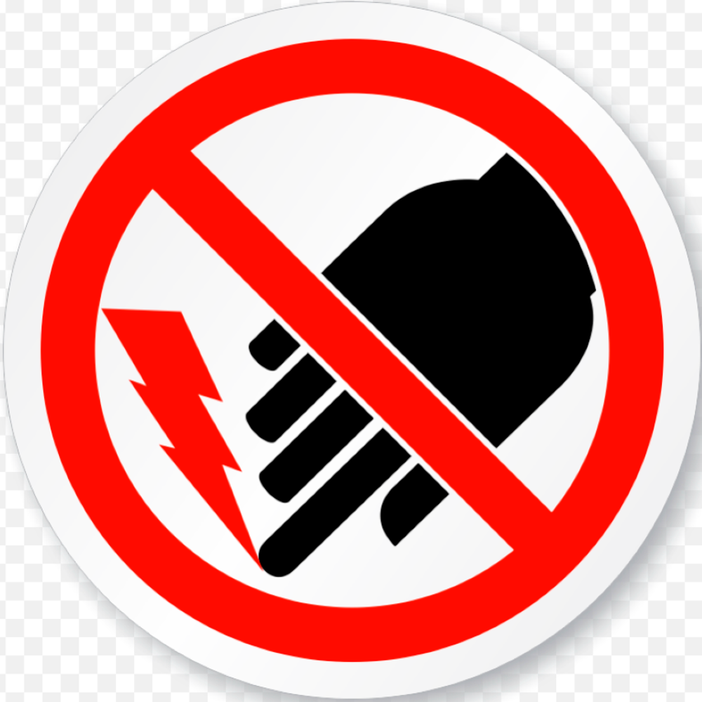 Знак -Не трогай оголенные провода! Запрещено включать линию при поврежденной электропроводке!