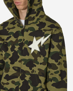 A Bathing Ape Толстовка На Молнии С Камуфляжным Принтом 1St, Зеленая