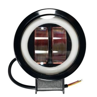 Фара 9-30V линзовая 2 диода круг