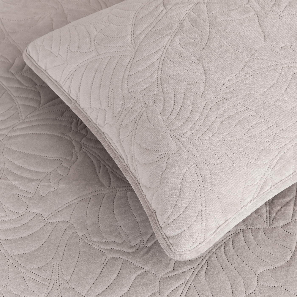 Покрывало 160х220 и наволочка 50х70 Sofi De MarkO Мелисса светло-серое