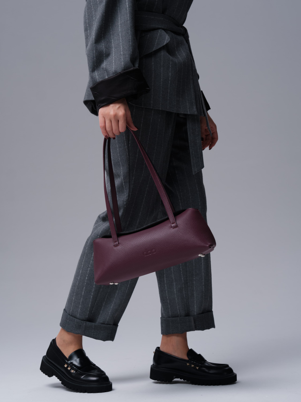 Кожаная сумка Raduy DBR 31127 бордовое вино