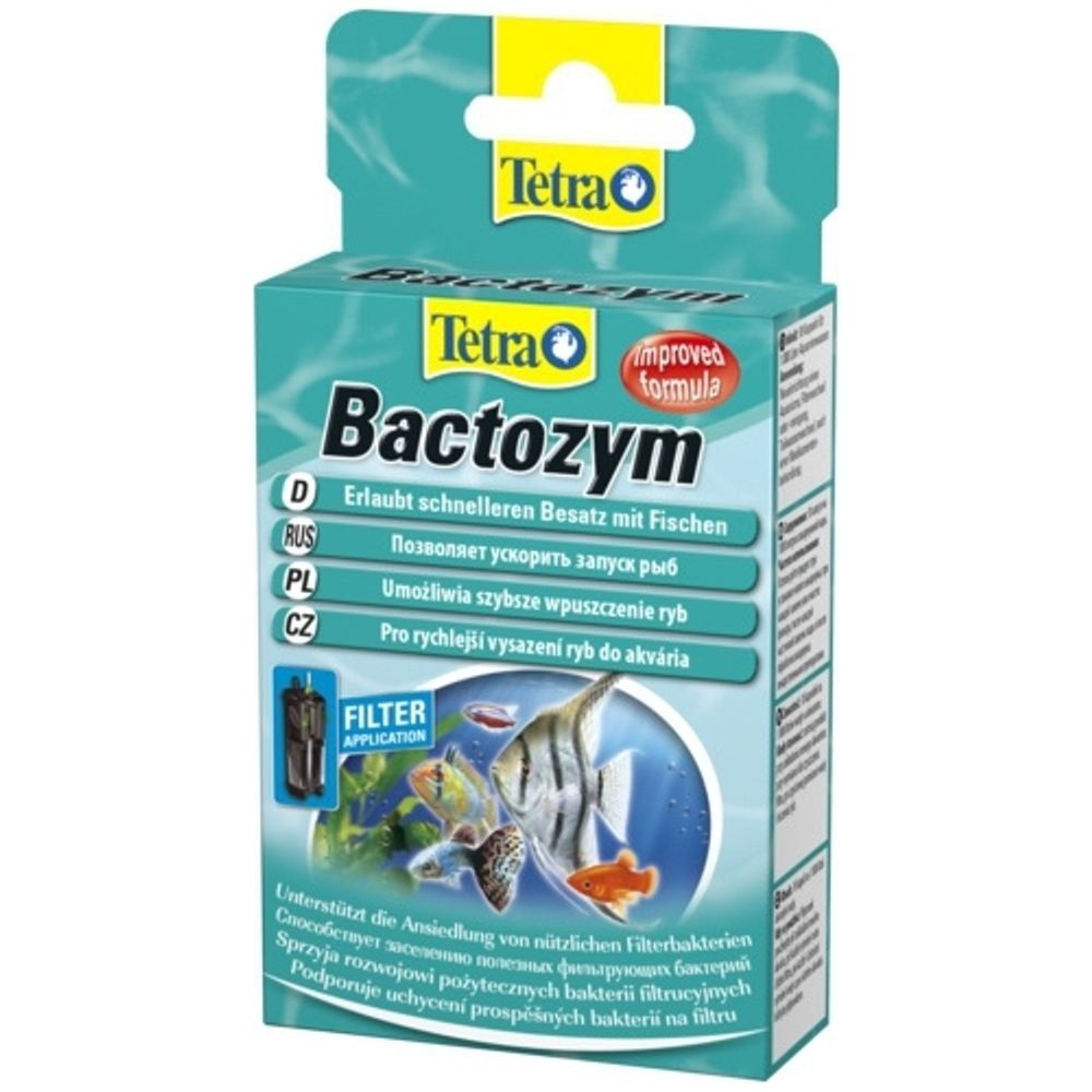 Tetra BACTOZYM 10 капсул, кондиционер с культурой бактерий на объем 1000л