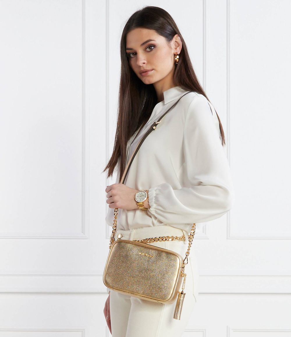 кожаная сумка-мессенджер jet set Michael Kors - золотой(32F7MGNM6M)