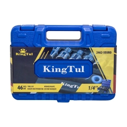 Набор инструмента 46пр. 1/4''(6-гран.)(4-14мм) KINGTUL KT-2462-5 EURO