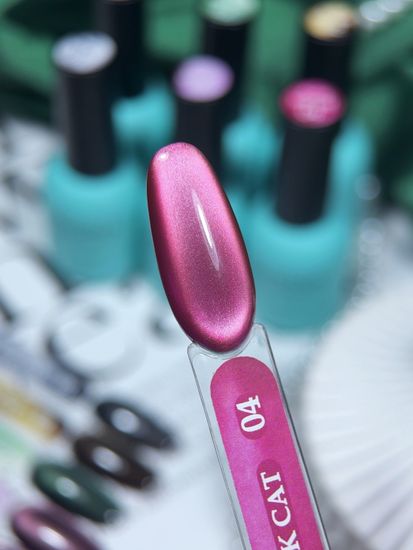 Гель-лак с эффектом кошачий глаз ENIGMANIC AURA silk cat 10 мл. #04