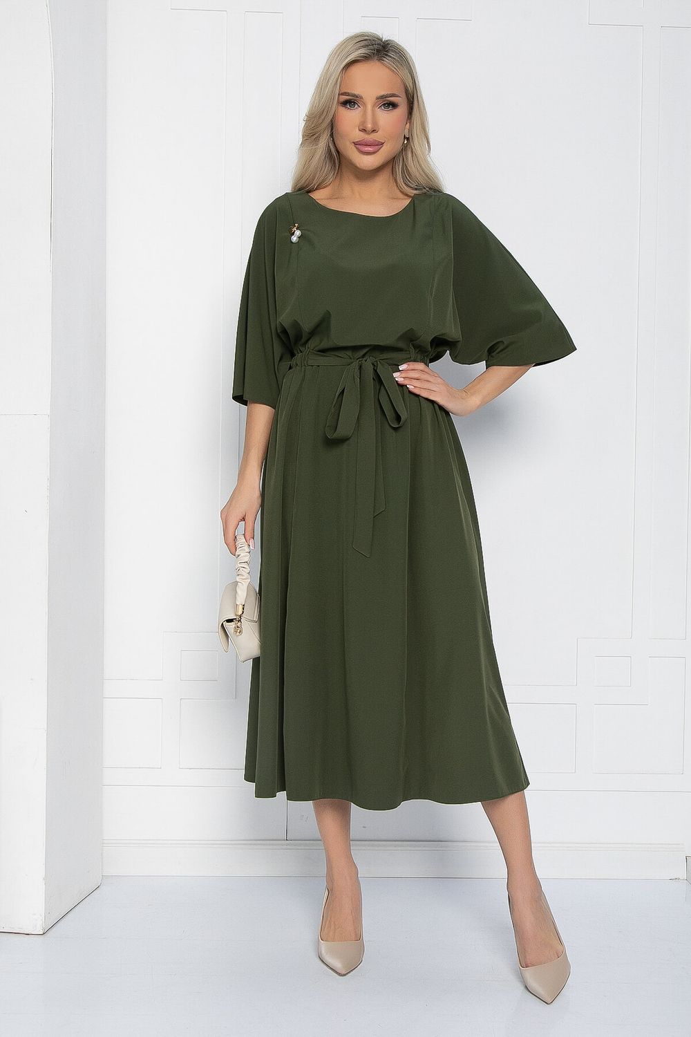 Платье Воздушный полёт (зеленая сосна) П12476-15 LT Collection