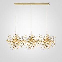 Подвесной светильник Tezani Argent Suspension Linear Gold 3 L110