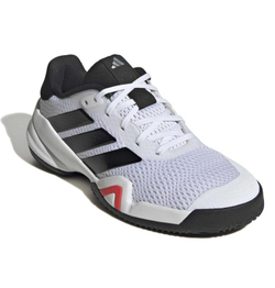 Детские Кроссовки теннисные  Adidas Barricade K - white/core black