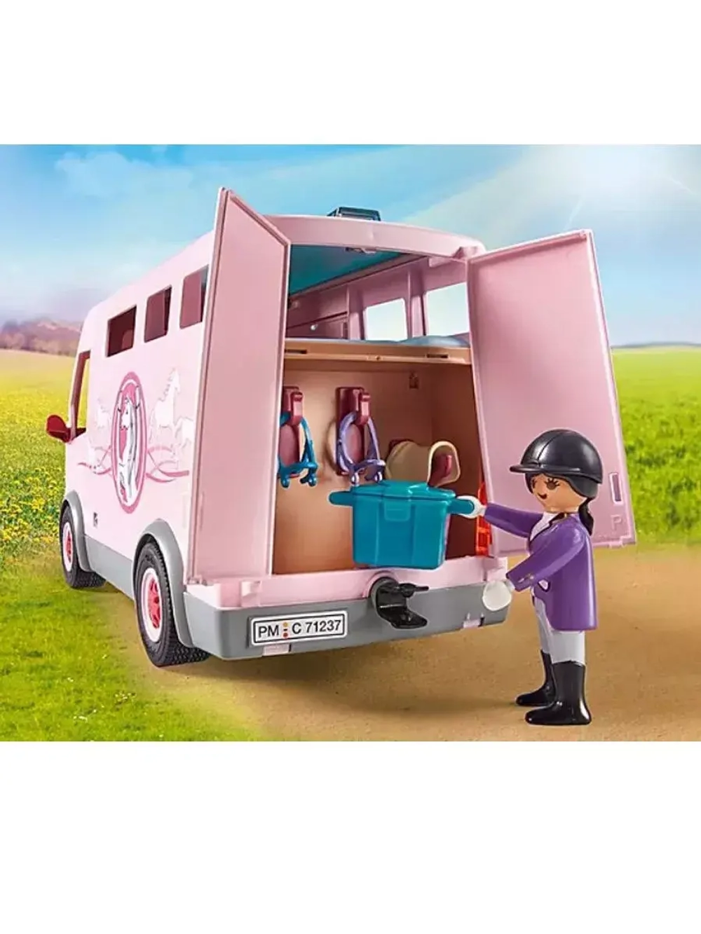 Набор Фургон для перевозки лошадей Playmobil 71237