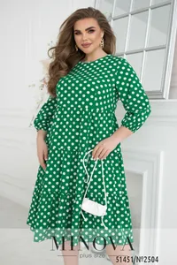 Платье 2504-зеленый Minova