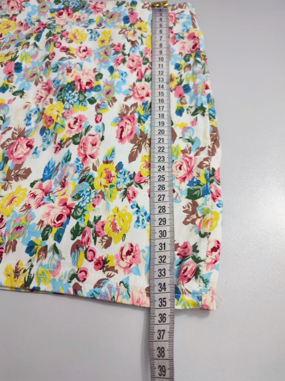 Юбка с цветочным принтом 40 размер