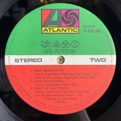 Винтажная виниловая пластинка LP Led Zeppelin IV (Japan 1979) (No Obi) Stairway To Heaven