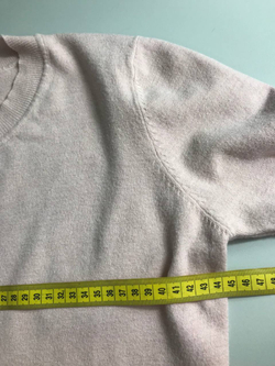 Джемпер пудрового цвета с кашемиром, визуально 46 размер