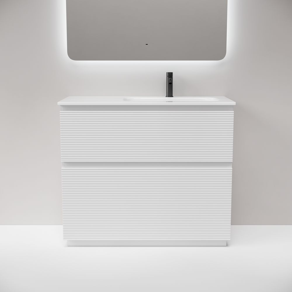 Тумба напольная Sancos Folk Floor правая 995х445х850, c двумя ящиками оснащенными доводчиками, Bianco, арт.FL100FRW