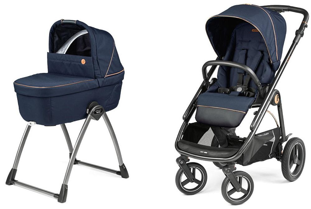Коляска 3 в 1 Peg Perego Veloce TC Belvedere Lounge Blue Shine