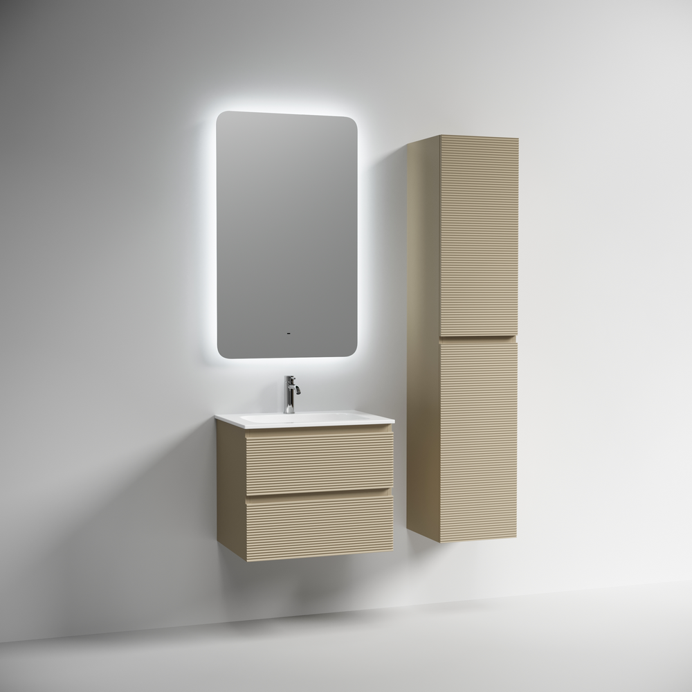 Тумба подвесная под раковину Sancos Folk, Капучино 590х445х500