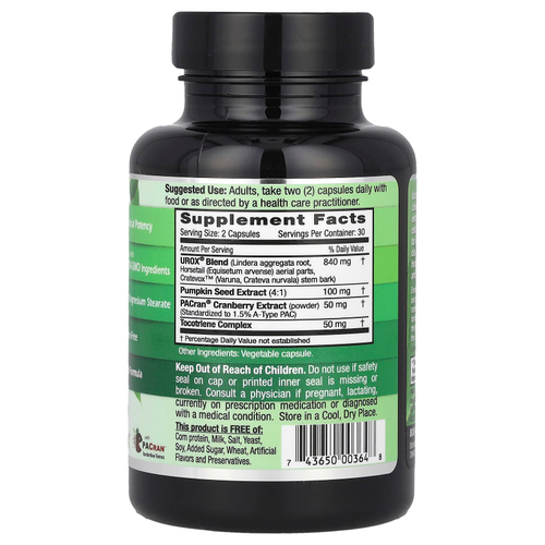 Emerald Laboratories, смесь Urox®, для здоровья мочевого пузыря, для мужчин и женщин, 60 вегетарианских капсул