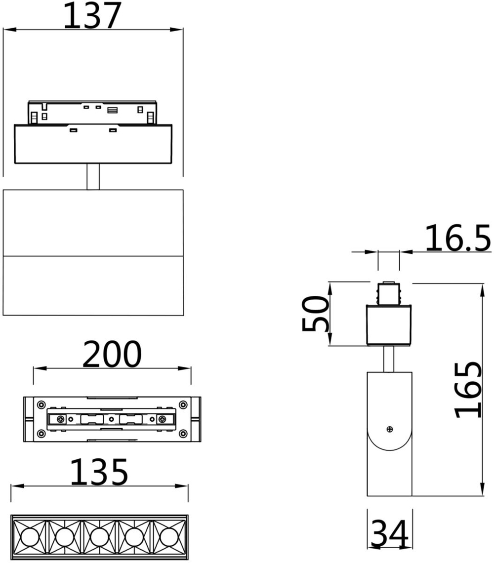 Трековый светильник Maytoni Technical TR015-2-10W4K-B