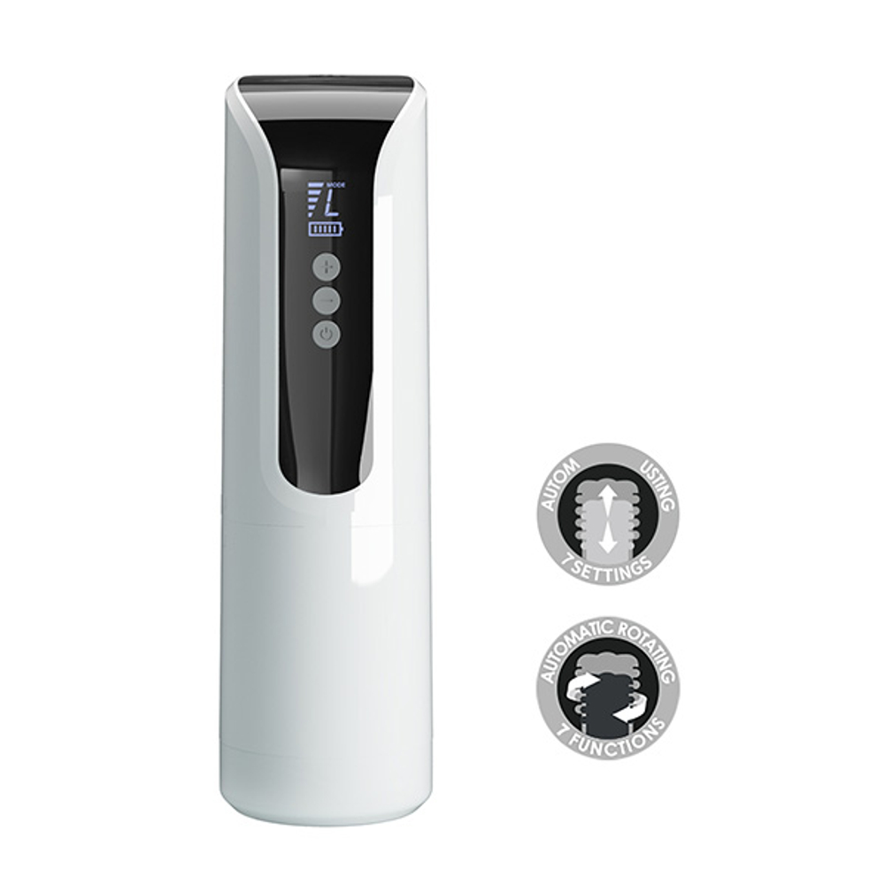 Автоматический вибромастурбатор 27,8см с ротацией Pretty Love Kahleah Thrusting & Rotating Masturbator BM-00900T98