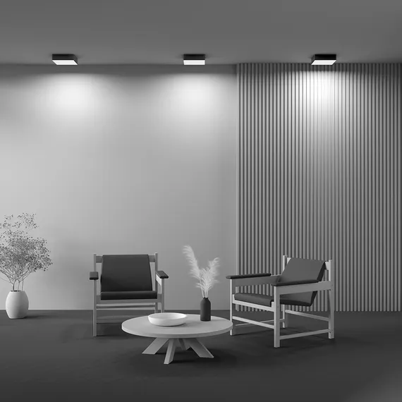 Потолочный светильник Зон / Zon 24 Вт 3000 К 120° Technical c032cl-24w3k-sq-b