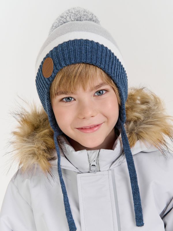 Шапка зимняя из смесовой шерсти 