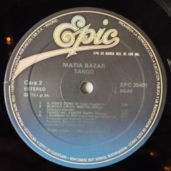 Винтажная виниловая пластинка LP Matia Bazar Tango (Spain 1983) Vacanze Romane