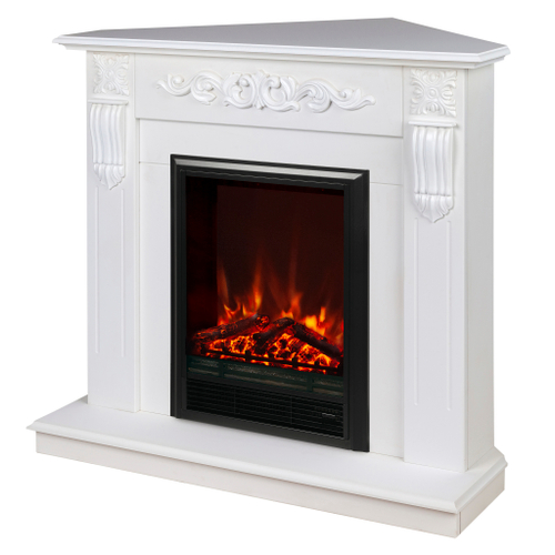 Каминокомплект Real Flame Dominica Corner WT с очагом Eugene (угловой)