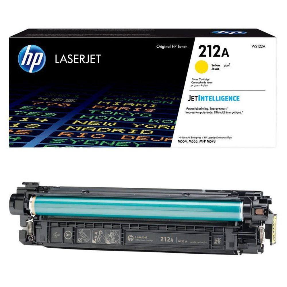 Картридж HP W2122A (212A) для M554/M555/M578 желтый (4500 стр)