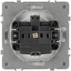 Розетка ЭРА Galaxy 15-2101-01 c заземлением 2P+E Schuko 16А-250В IP20 белый