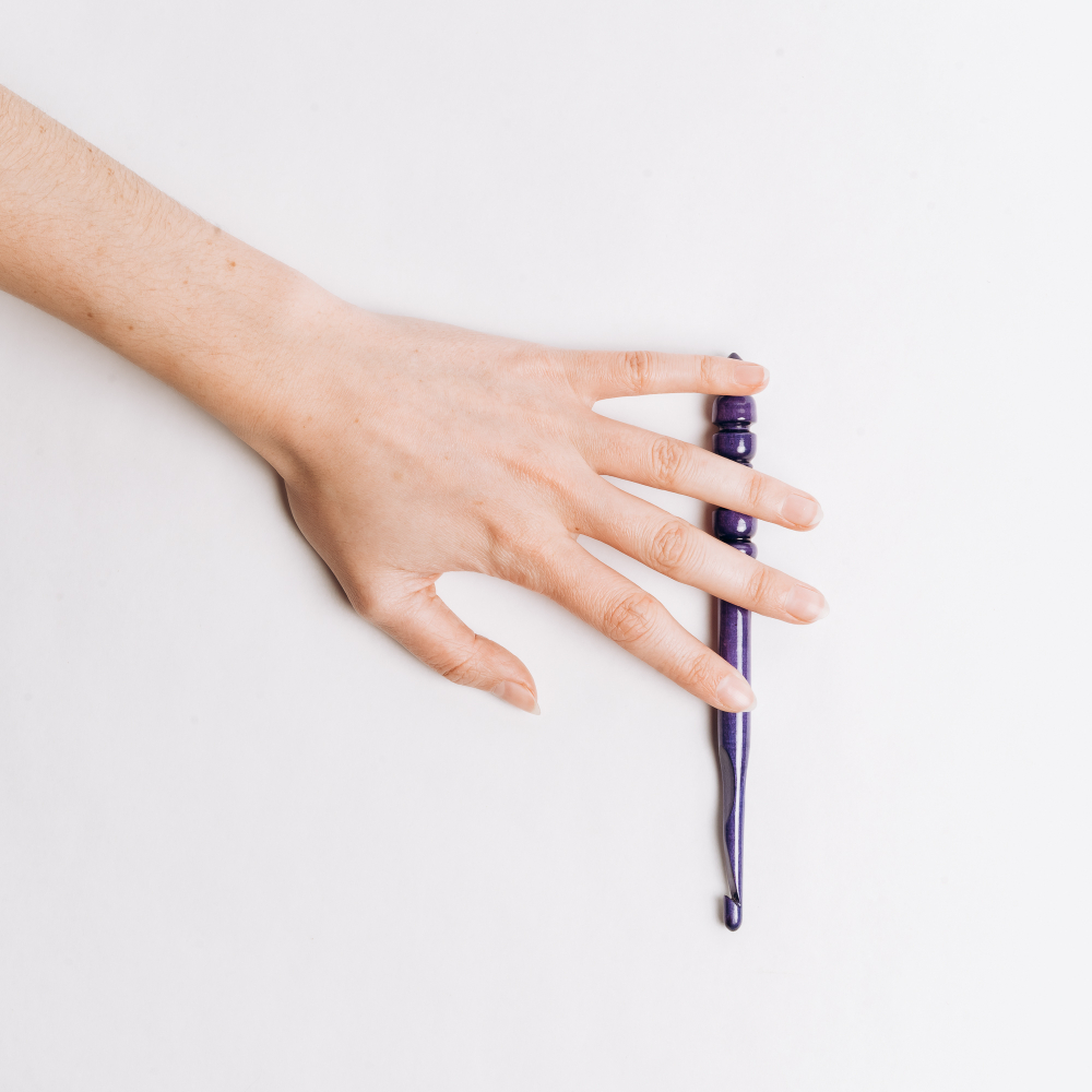 Деревянный крючок для вязания из древесины клена 6 мм. K343