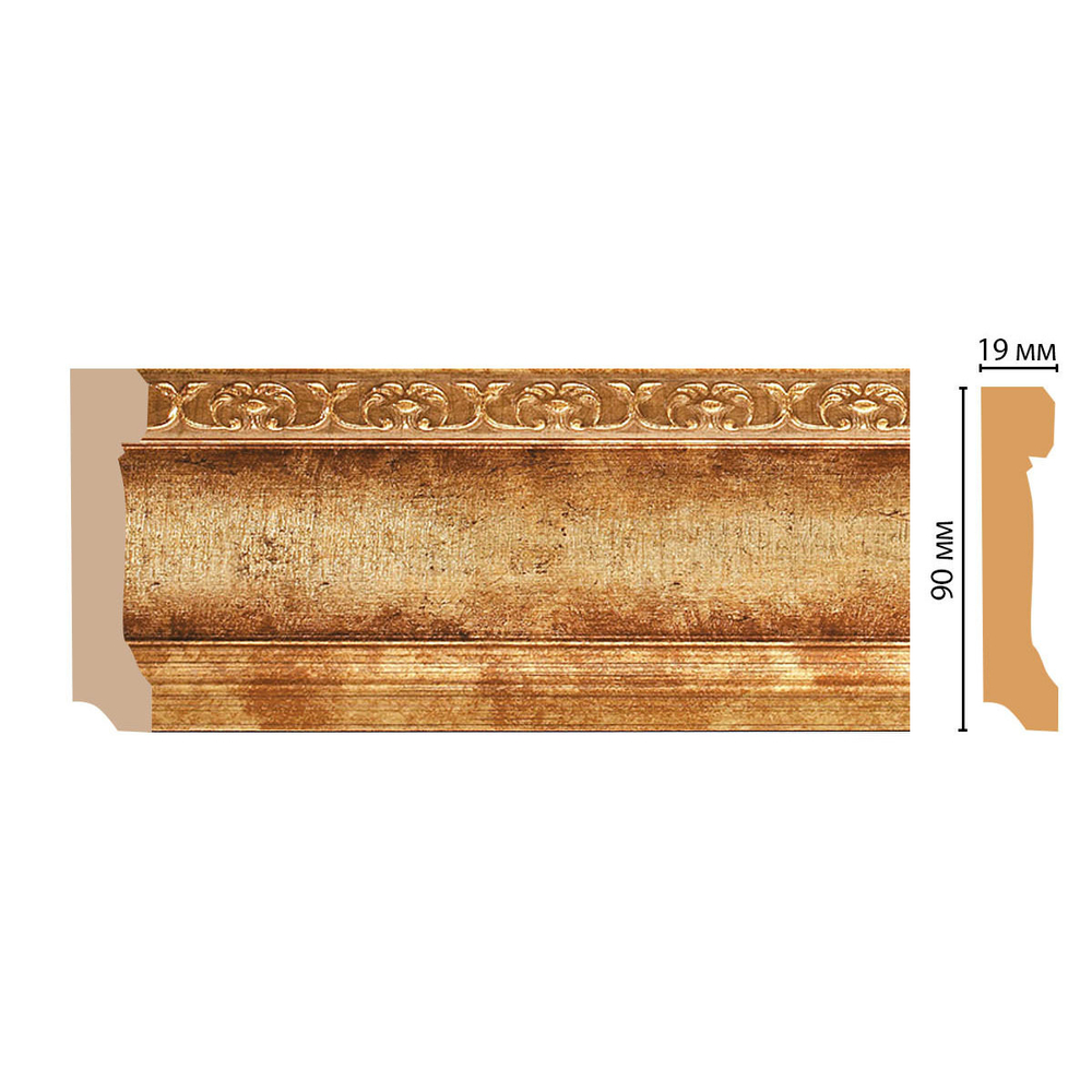 Плинтус Decomaster D166 GoldLine 166-126