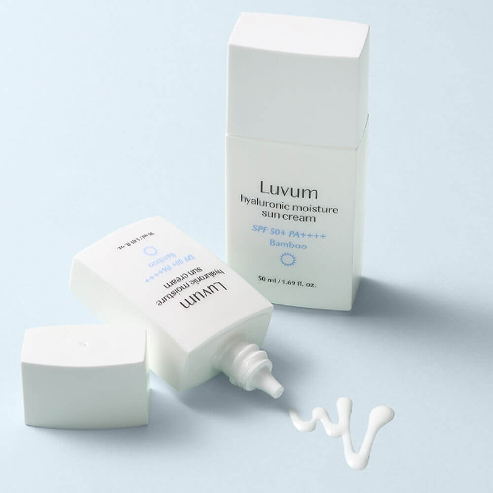 LUVUM Hyaluronic Moisture Sun Cream Bamboo SPF50+ PA++++ увлажняющий солнцезащитный крем (30 мл.)