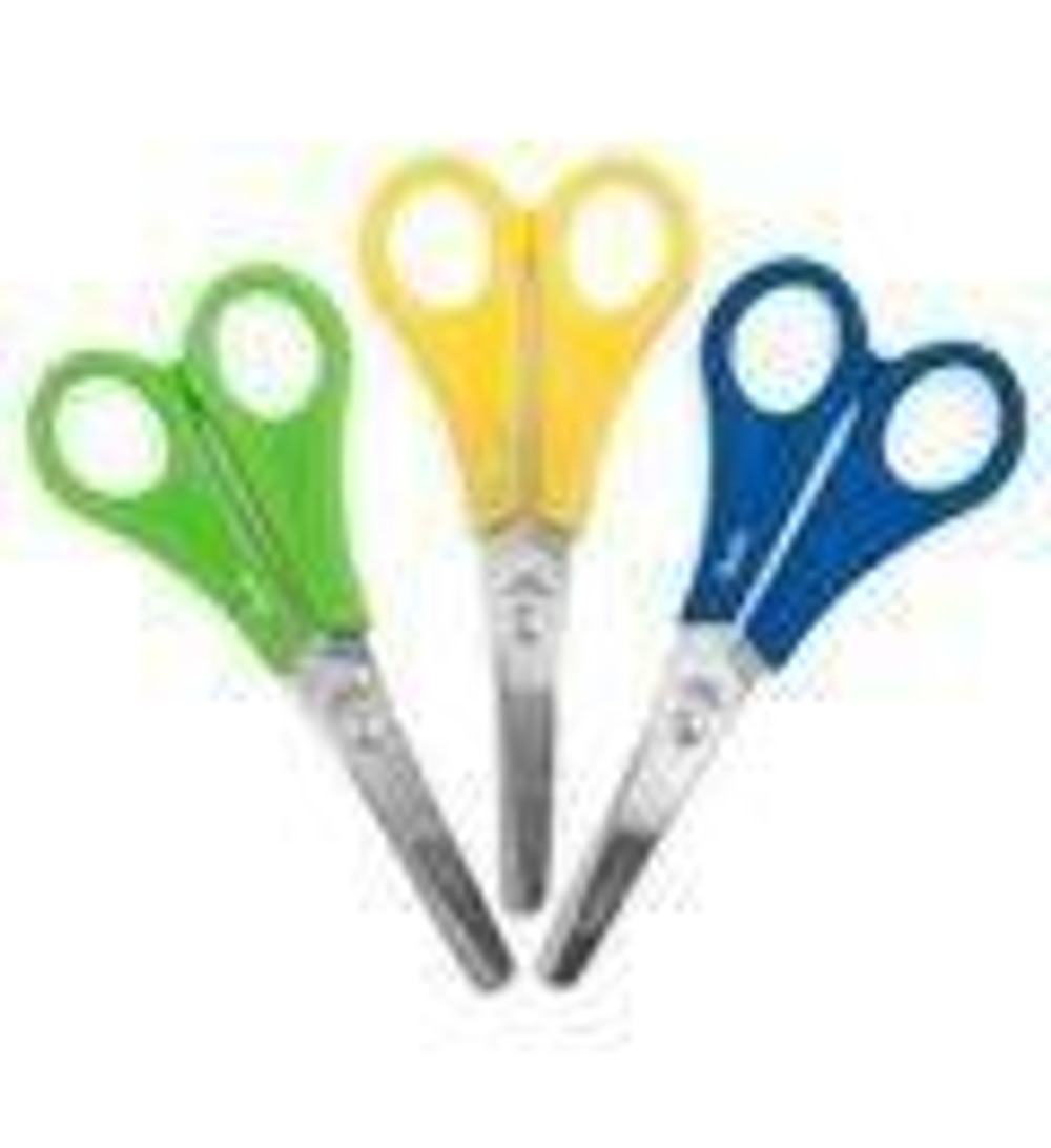 Ножницы детские 13,5см. цветные (Хатбер)