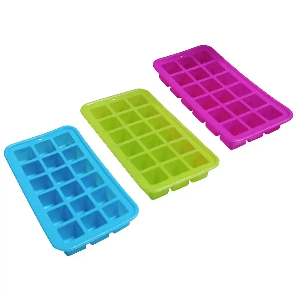 Форма для льда 18 ячеек, размер ячейки 2,4*2,4*2,5см