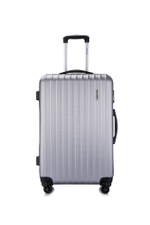 Большой чемодан L'Case Krabi, серебристый