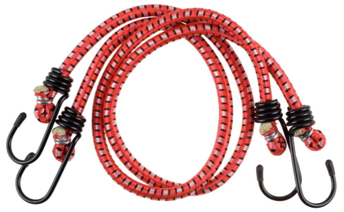 STAYER 120 см, d 7 мм, со стальными крюками, 2 шт, резиновый, крепежный шнур (40505-120)