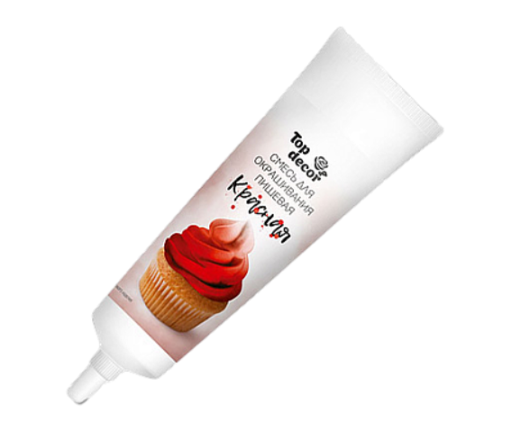 Краситель Top Decor гелевый жидкий Красный 100 гр