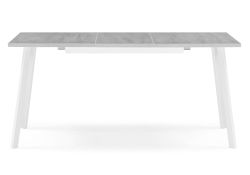 Стол раскладной Колон Лофт 120(160)х75х75 25 мм бетон / белый матовый