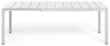 Стол металлический раздвижной Rio Alu 140-210х85 см, белый
