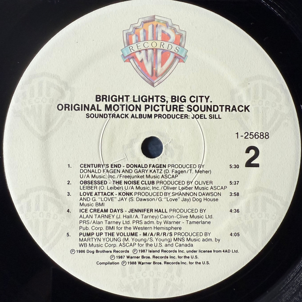 Виниловая пластинка Bright Lights, Big City - Original Motion Picture Soundtrack LP
