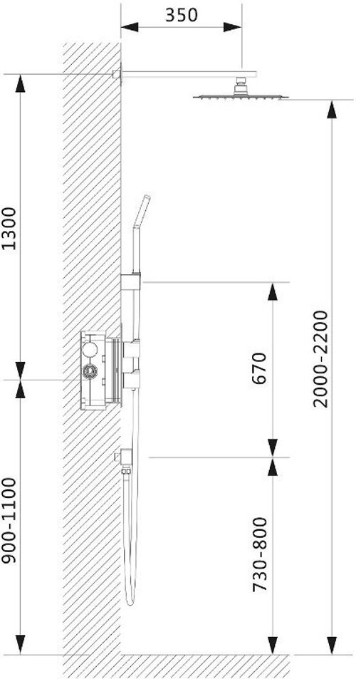 Душевой комплект Timo Petruma SX-5159/00SM chrome, 2-х режимная, с термостатом, хром