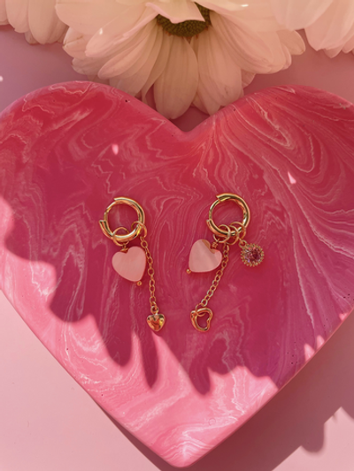 Серьги Матиолы из перламутра и фиантина