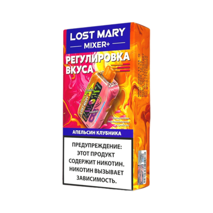 Lost mary Mixer+ Апельсин/клубника 25000 затяжек 20мг (2%)