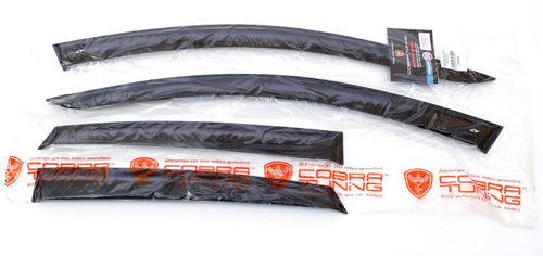 Дефлекторы боковых окон Cobra Tuning на Audi A6 седан (4F/C6) 2005-2011 арт.A10105